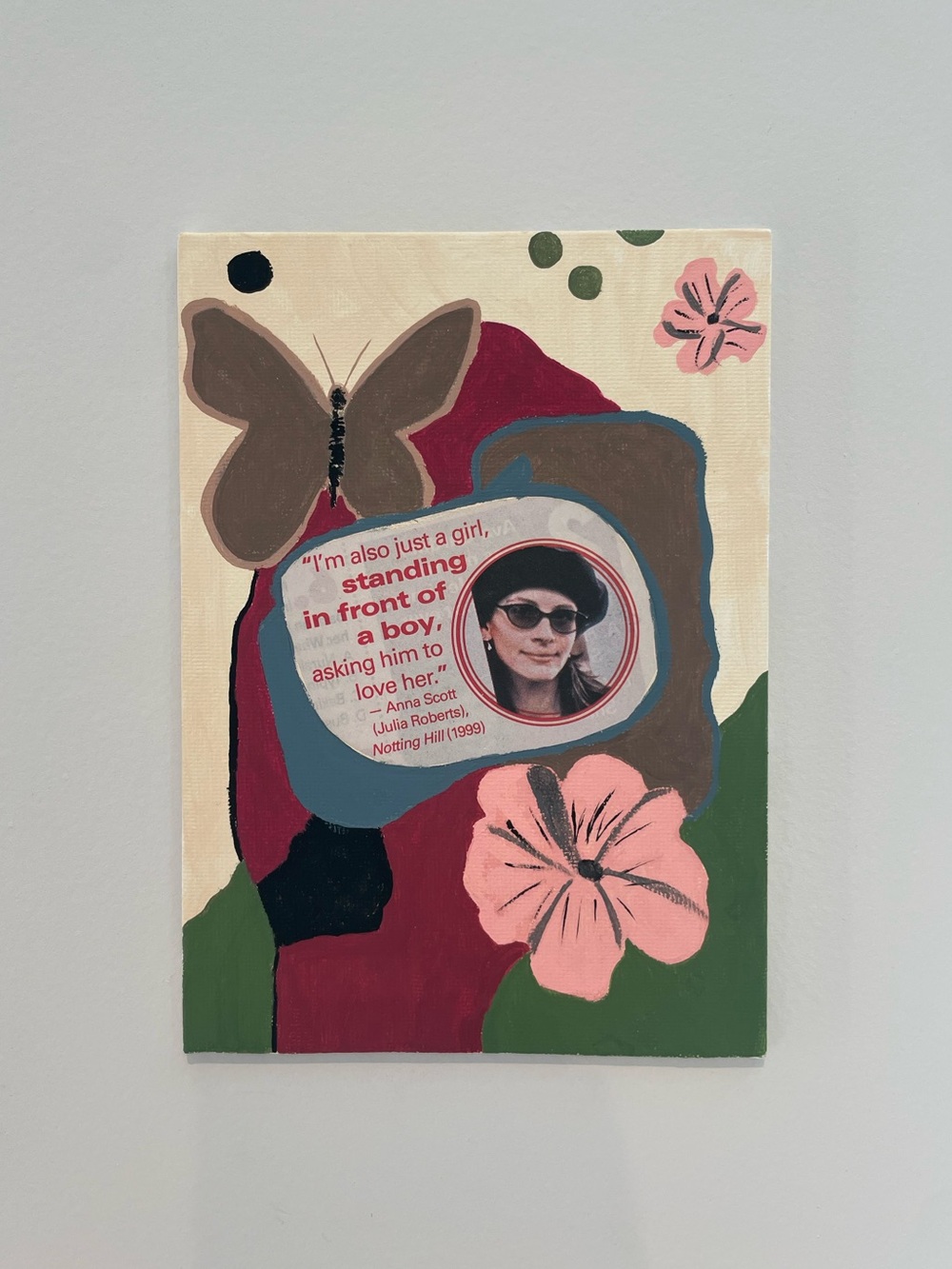 Hand Painted Original Mixed Media Art